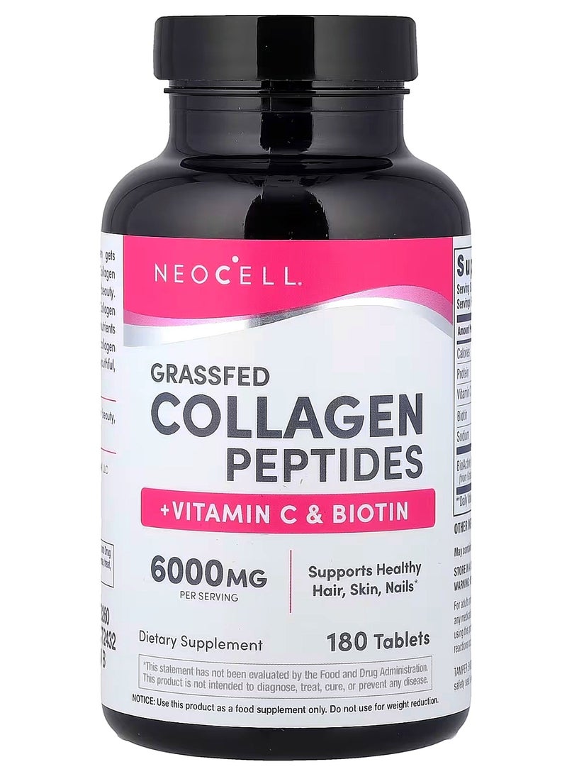 NEOCELL Grassfed Collagen Peptides + Vitamin C & Biotin.